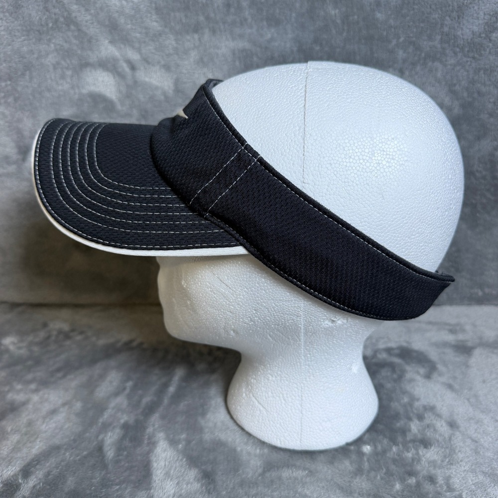 Nike Golf Visor Black White Contrast Stitching Adjustable Hat - Picture 2 of 8